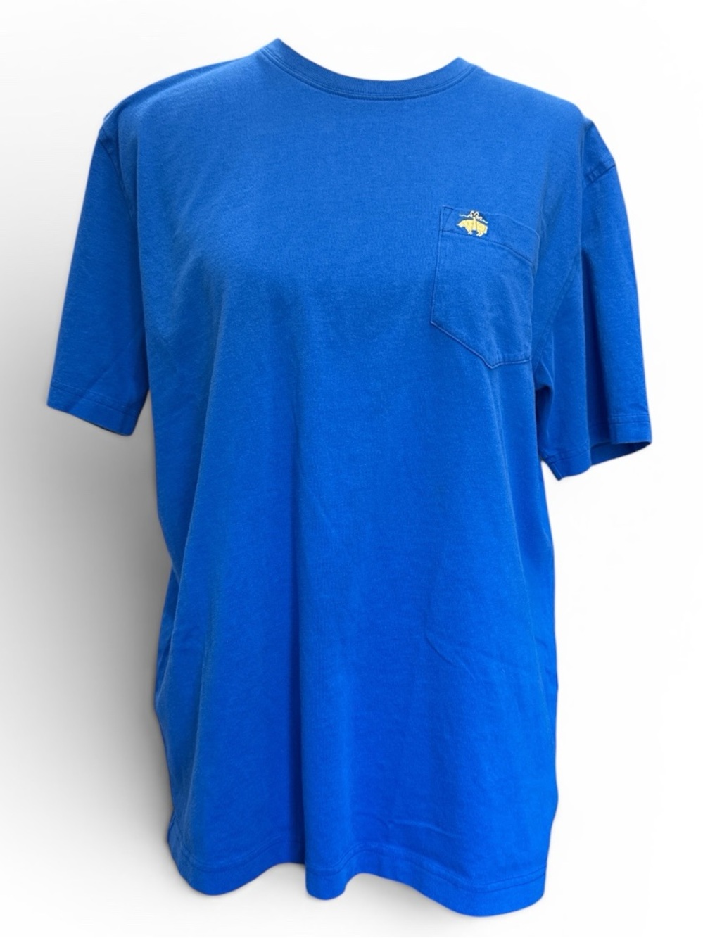 Brooks Brothers Royal Blue Short-Sleeve Pocket Tee #559